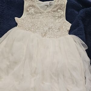 The Children's Place Cream A-line Sleeveless Dress
